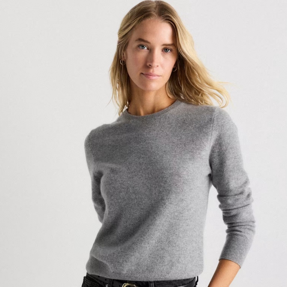 Quince Mongolian Cashmere Crewneck Sweater